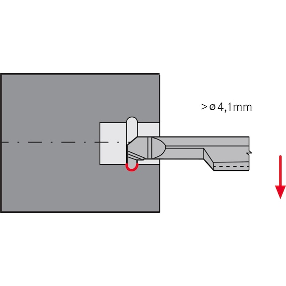 ATORN mini leszúró furatkés AKL 5,0mm, R0,5 L15 HC5640 - Miniatűr leszúró betét, típus: AK HC5640