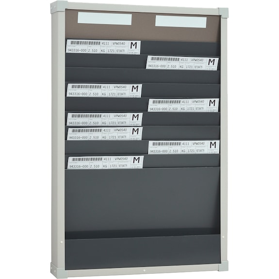 Panneau de tri de documents 2x10 compartiments 2 rangée adapté au format DIN A4 - Panneau de tri de documents