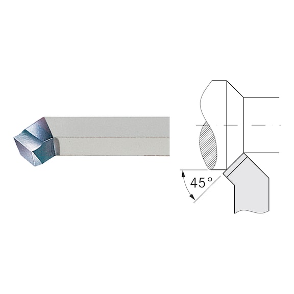 HSSE lathe chisel, similar to DIN 4952, square