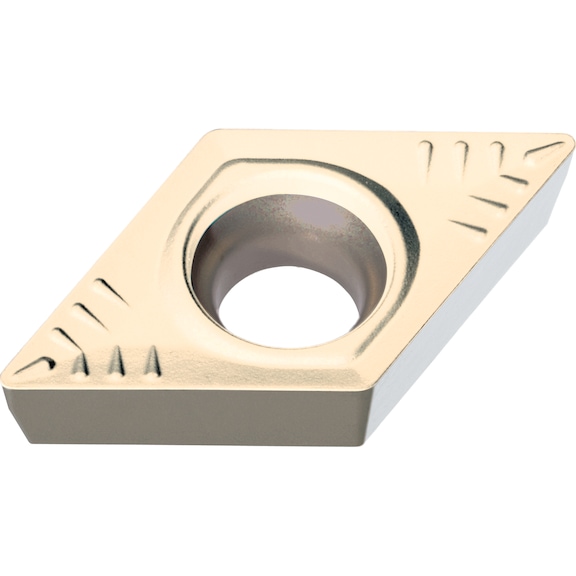 DCMT indexable insert, medium machining MS HC7220 - 1