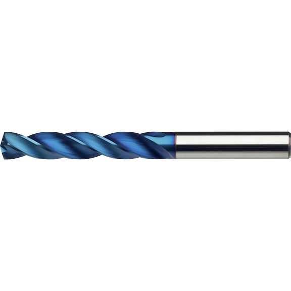 high-performance tolerance drill bit, solid carbide TiNAlOX HPC 5xD with internal cooling - 1