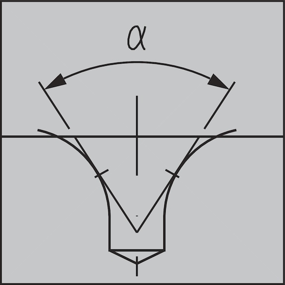 带圆角的 ATORN 中心钻，HSS R 型，2.5 毫米 x 6.3 毫米 x 45 毫米 - 圆角中心钻 HSS R 型