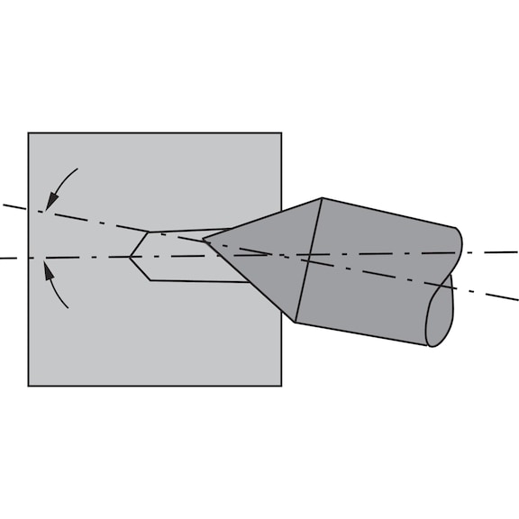 ATORN központfúró rádiusszal, HSS, R alak, 2,0 mm x 5 mm x 40 mm - Rádiuszos központfúró HSS R típus