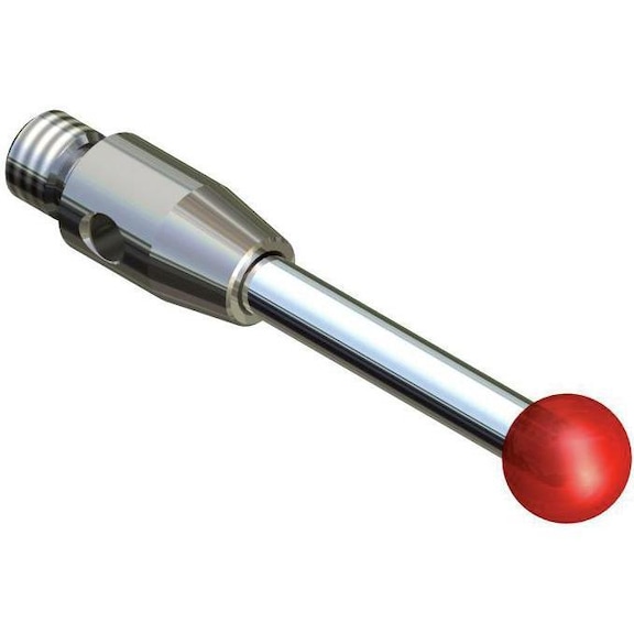palpeur de mesure avec tige CC M3 bille en rubis diamètre 2 mm, L = 40 mm - Pointes de palpeur à bille en rubis et tige en carbure