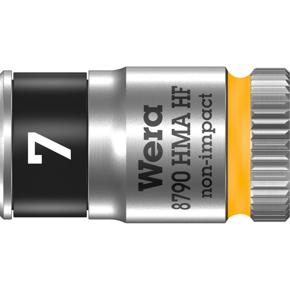 Douille WERA 7 mm, entraînement 1/4&nbsp;pouce, HF - Douille Zyklop HF avec fonction de maintien