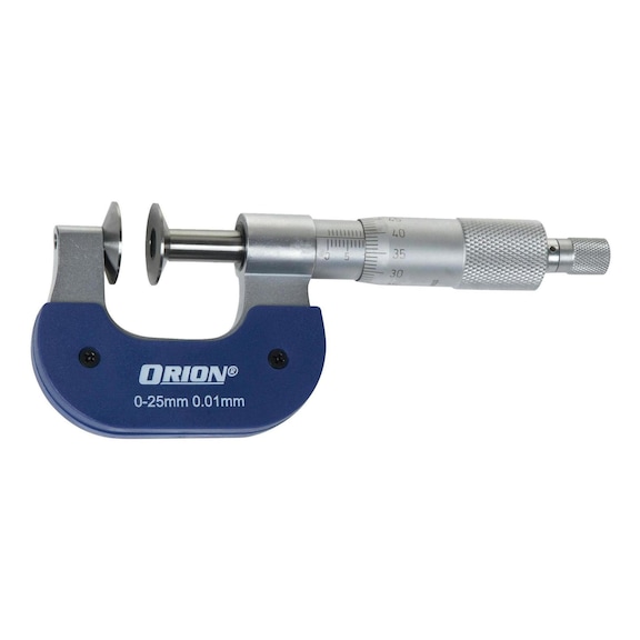 Micromètre à coupelles ORION 50-75 mm 0,01 mm diamètre coupelle 20 mm - Micromètre