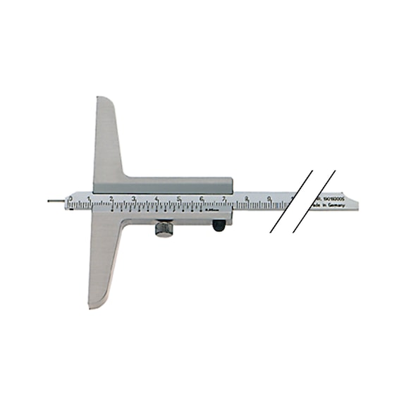 ATORN mélységmérő tolómérők, INOX, 300&nbsp;mm, matt, krómozott - Mélységmérő tolómérő