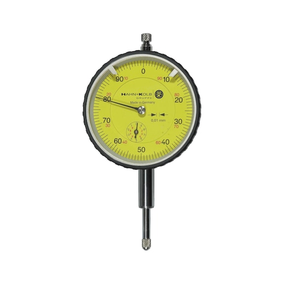 Reloj comparador, intervalo escala 0,01 mm, rango de medición 10&nbsp;mm - Relojes comparadores