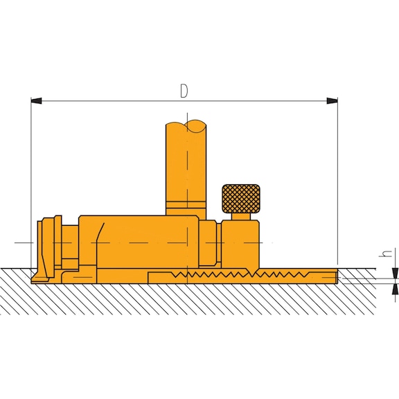 SUBITO belső mérőkészülék, SS, 300–600&nbsp;mm, tokban, mérőóra nélkül - SUBITO precíziós furatmérő zsákfuratokhoz