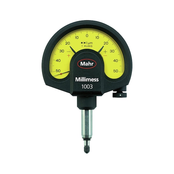 Micromètre cadran indicateur MAHR 1003 Millimess +/-50 μm, 1 µm dia. tige 8 mm - Indicateur de précision |PROMOTION