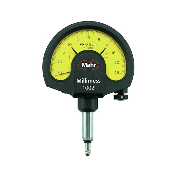 Comparador de precisión MAHR 1002 Millimess +/-25 µm, 0,5 µm diámetro mango 8 mm - Comparador de precisión
