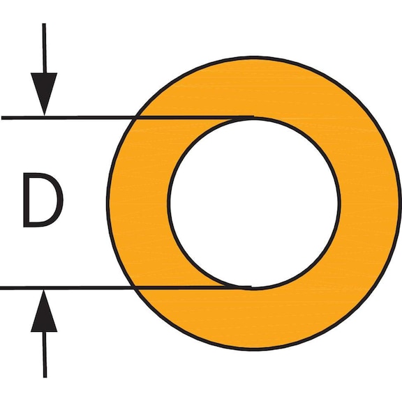 Calibre anillo SUBITO de 50-100 mm, rango de medición 3,0 - Disco de medición