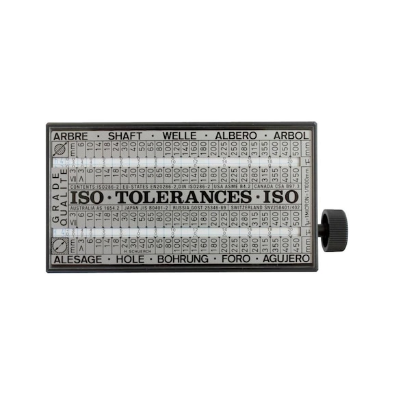 Klíč TOLERATOR pro tolerance ISO - TOLERATOR