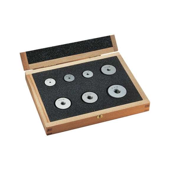 ORION no-go ring gauges M3, M4, M5, M6, M8, M10, M12 fit 6g in case - Thread no-go ring gauge set