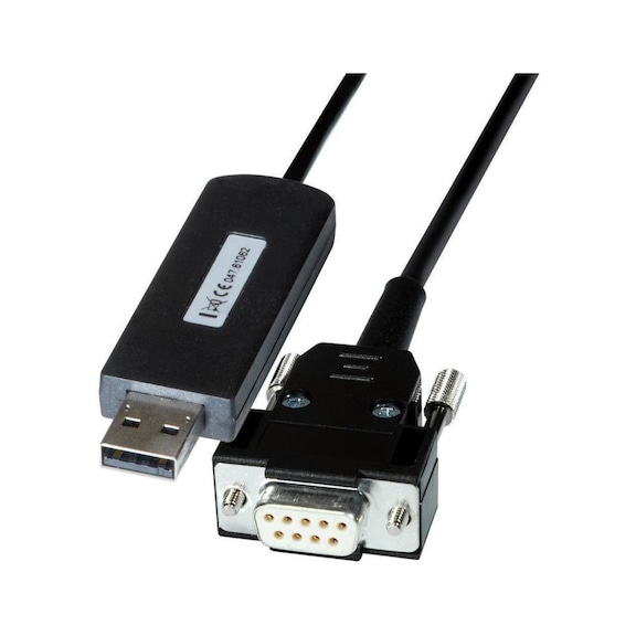 Câble de raccordement TESA, RS232 (Sub-D) avec fiche USB - Câble de raccordement - unidirectionnel