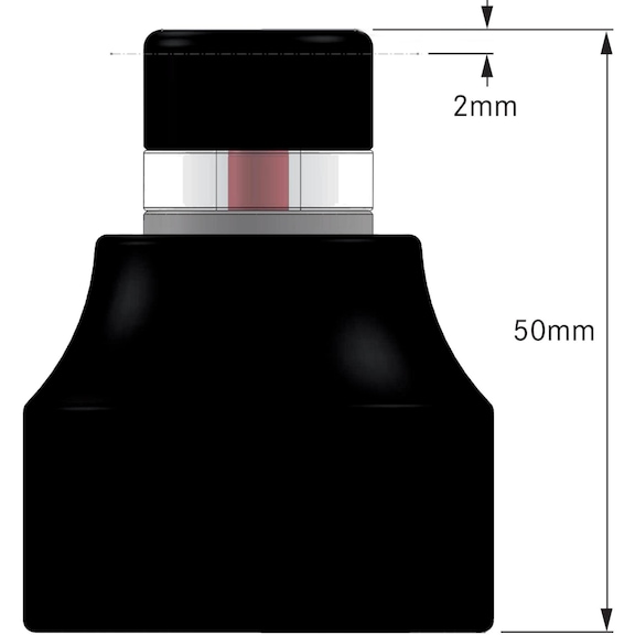 Nullpontbeállító készülék, optikai, 50 mm-es (mágneses) - 2
