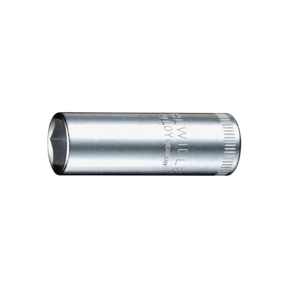 STAHLWILLE-dopsleutel, 12 mm, 1/4 inch, DIN 3124, lange uitvoering - Dopsleutel-inzetstuk