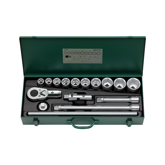 STAHLWILLE socket wrench 3/4 inch 16 pieces hexagon - Socket wrench set, 16 pieces