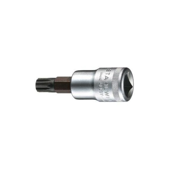 STAHLWILLE-schroefbit M16, 1/2 inch voor binnenveeltandschroeven XZN - Schroevendraaierbit