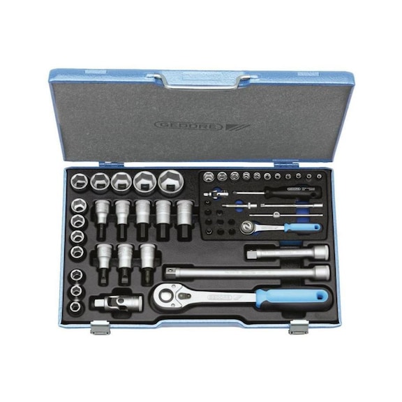 Socket wrench set, 50 pieces