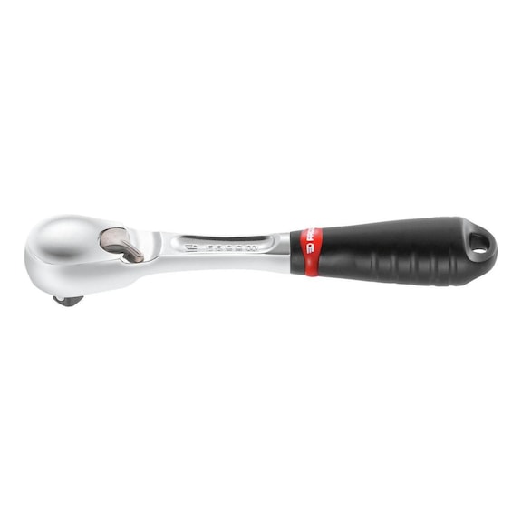 Reversible ratchet with reversing lever and dustproof head, 121&nbsp;mm