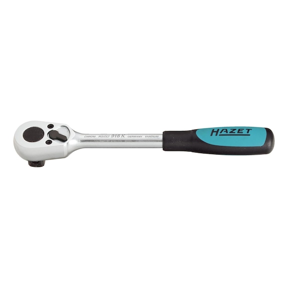 HAZET ratchet 1/2 inch DIN 3122 275 mm with lever - Reversible ratchet with lever, 275 mm