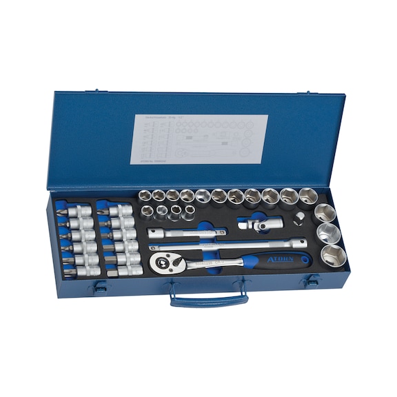 Socket wrench set, 35 pieces
