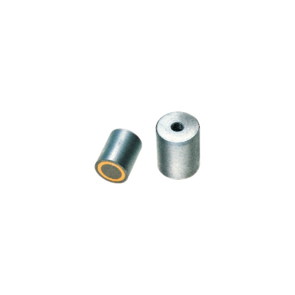 Recogedor de barras magnético ORION, 13 mm de diámetro, con rosca M 4 - Mango de barra magnética, alma de AlNiCo, revestimiento de acero