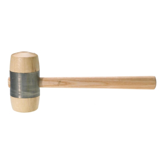 Martillo de madera con revest. metálico ORION, diámetro cab. 70 mm, mango fresno - martillo de carpintero