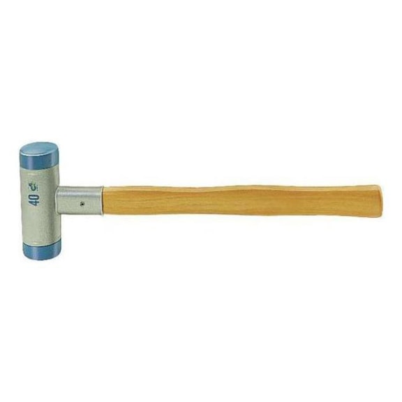 ORION Schonhammer 40 mm Kopfdurchmesser mit Hickorystiel - Schonhammer PU-Köpfe, blau