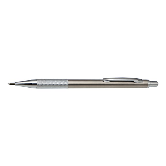 ATORN karbür çizim kalemi, 146 mm, metal muhafaza - Karbür metal markalama kalemi, metal muhafazalı