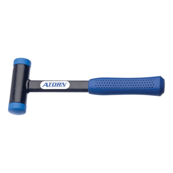 ATORN soft-face hammer, no recoil with steel tube handle, head 30 mm - Soft-face hammer, non-recoil