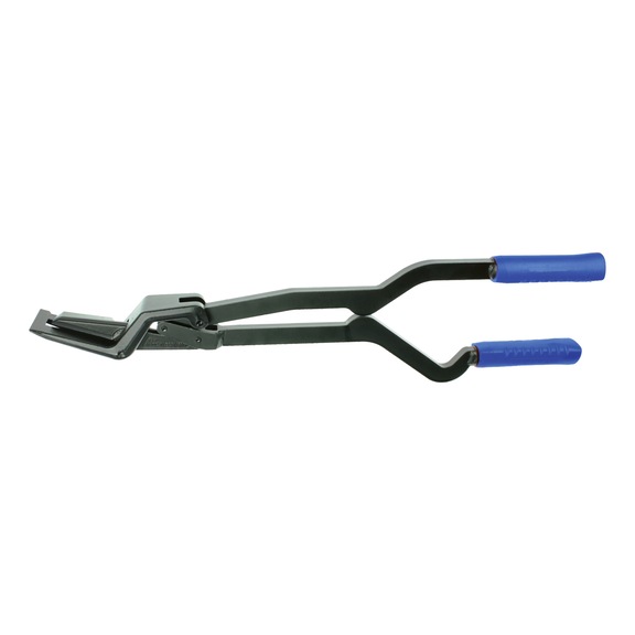 Bezpečnostní nůžky na ocelové pásky ATORN, 600 mm, s&nbsp;pákovým převodem - Bezpečnostní nůžky na plech, 600&nbsp;mm