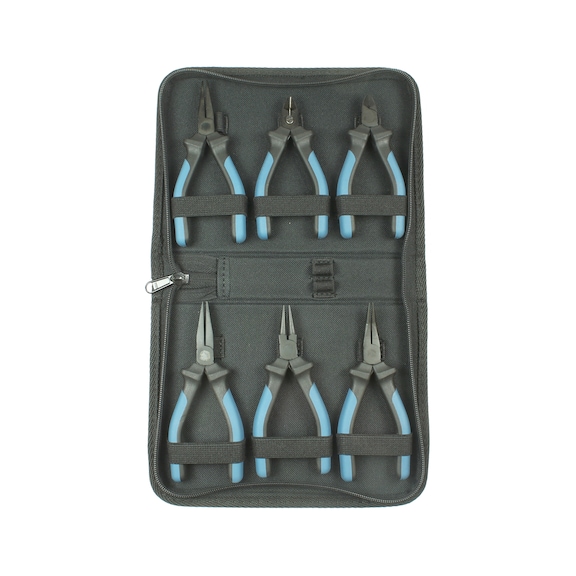 ATORN 电子钳套件，6 件，装在拉链包中 - 电子钳和切刀套件，6 件