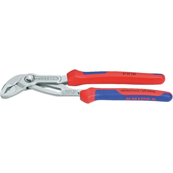 Pince auto-ajustable Cobra KNIPEX 250 mm AF 50 mm max, tête chromée, poi. plast. - Pince auto-ajustable Cobra Hightech
