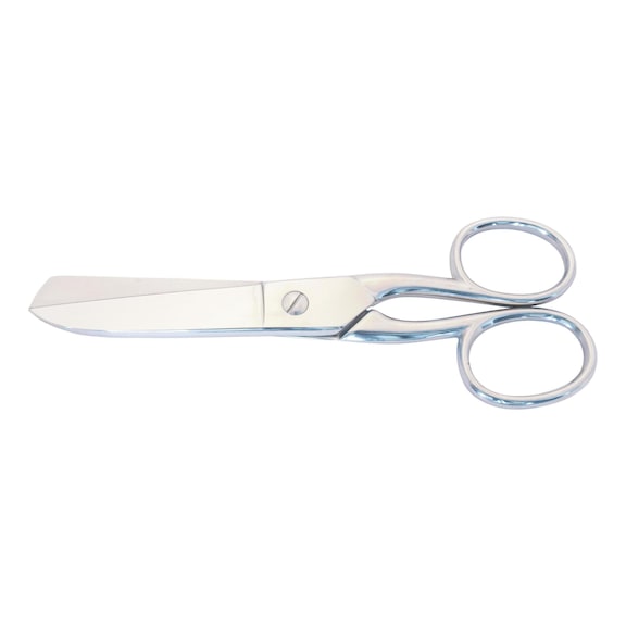 ORION work scissors smooth cutting edges 175 mm, nickel-plated - Work scissors