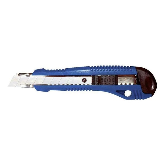 ORION 美工刀，带美工刀刀片 160 mm，刀片宽度为 18 mm，采用塑料制成 - 工具刀，塑料外壳
