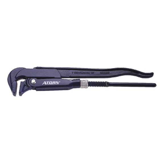ATORN pipe wrench 1 1/2 inch Swedish form - Pipe pliers, head angled by 90°, size 1 to 2-in