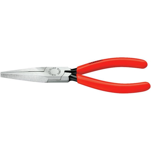 Langbeck flat nose-pliers, flat jaws, with dipped grip covers
