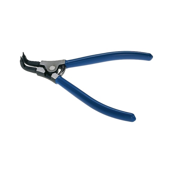 Angled retaining ring pliers