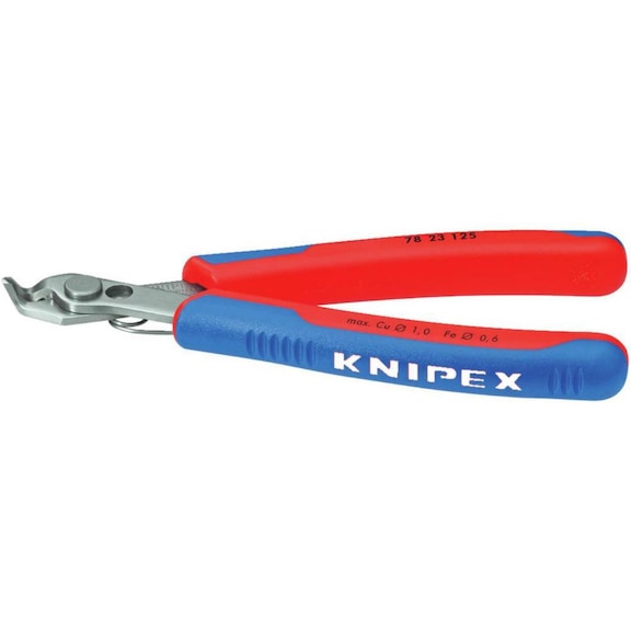 Alicates Super-Knips para electrónica KNIPEX 125&nbsp;mm cortadores angulares de 60° - Alicates Super-Knips para electrónica