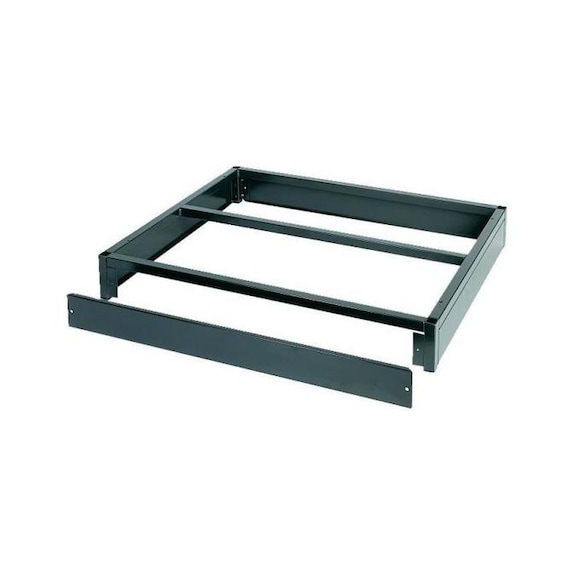 Fork lift-compatible base for drawer cabinet system 700 B