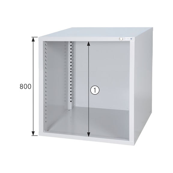 Cabinet housing system 700 S, height 800 mm
