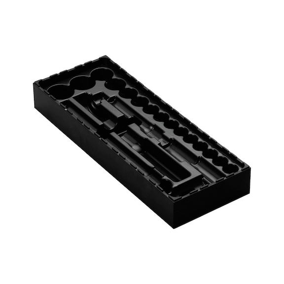 AQUARADO dugókulcs doboz 1/2 inch, 144 x 384 x 48 mm, méret 10-32 mm - Speciális doboz magasság 48 mm
