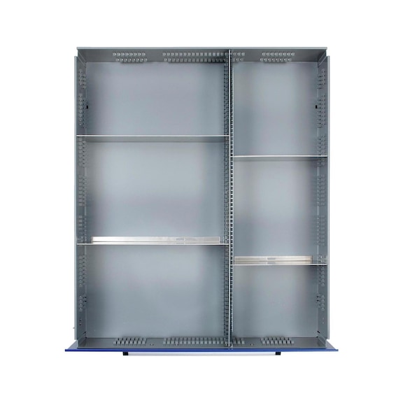 Material inserto cajón con altura de 180 mm, 1 carril compart., 124&nbsp;x&nbsp;595&nbsp;mm - Carriles de compartimento y divisores de compartimentos, 6 compartimentos