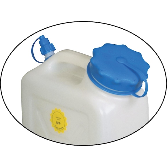 Canister made of HD-polyethylene 10 litres capacity transparent - Canister