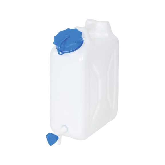 Canister made of HD-polyethylene 10 litres capacity transparent - Canister