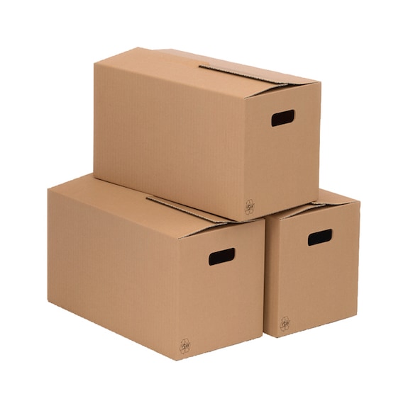 Carton déménagement dim. int. 435x335x445 mm qualité 2,30 BC, unité = 10 pcs - Cartons de déménagement