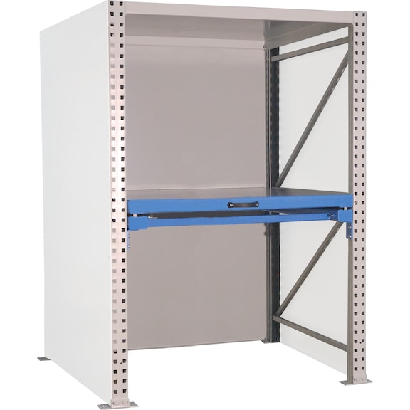 Heavy-load pallet shelf - for transverse storage