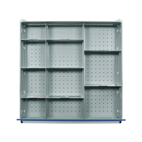 Compartment rails and compartment dividers 11 compartments